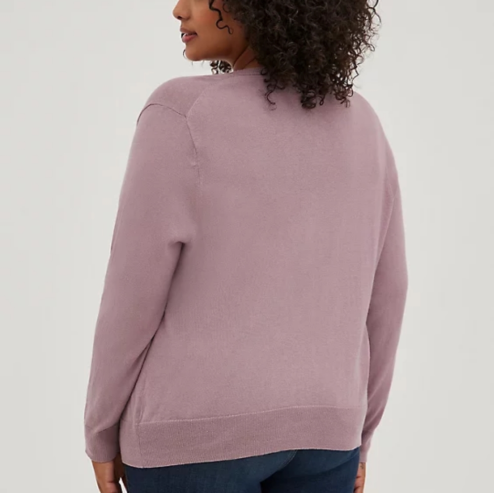 Torrid Size 2 Light Purple Button Up Cardigan - image 4